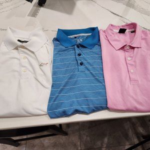 Bundle 3 Popular Golf Brand Polo Shirts Large